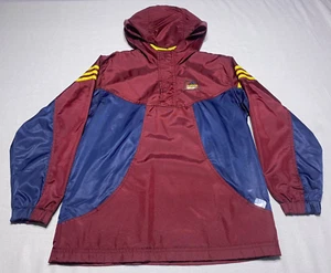Vintage Boy's Kid's *ADIDAS* Lined Nylon Pullover Jacket Size SMALL Hood Pockets - Picture 1 of 11