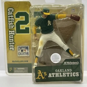 2005 McFarlane Cooperstown Collection Jim Catfish Hunter Oakland A's HOF Pitcher - Picture 1 of 8