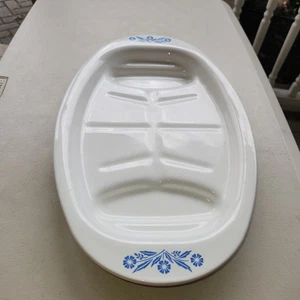 Vintage Corning Ware P19 Platte Bräter blaue Kornblume 16" x 10" - Bild 1 von 5