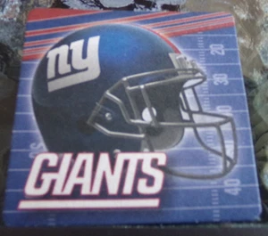 New York Giants NFL Coasters – Set of 9 – Square Barware – Football Fan Gift - Picture 1 of 5