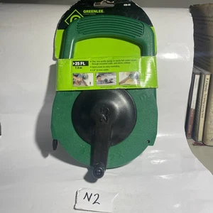 Greenlee Fish Tape, 1/4 In x 25 ft, Steel, Green (438-2X) - Picture 1 of 6