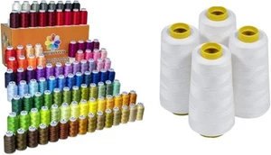 80 Spools Embroidery Sewing Machine Polyester Thread 120D 2 40weight 4 Large - Picture 1 of 9
