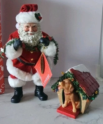 Posibles Sueños Clothtique DECORACIONES PARA PERROS Santa Navidad Figura Departamento 56  Foto 1 de 4