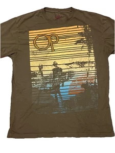 Ocean Pacific T Shirt OP Green Womens Size L Surf Beach 42-44 - Picture 1 of 3