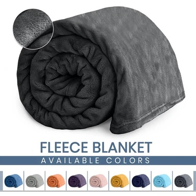 Толстое и теплое флисовое одеяло мягкие двусторонние одеяла для дивана кровати дивана - Изображение 1 из 4