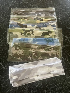 Headbands Sweatbands Set of 7 New Camo. Camouflage. - Picture 1 of 4