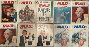 Mad Magazine Lot #178-183 1975-76 VF 10 Issues Jaws Bicentennial Pizza C32#05 - Picture 1 of 19