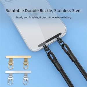 Upgrade 360° Lanyards Card Ultra-thin Hanging Piece Snap Strap Universal - Photo 1/15