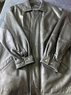 CHAQUETA DE CUERO BRANDINI PARA HOMBRE XL NEGRA Foto 1 de 4