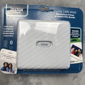 Fujifilm Instax Link Wide Smartphone Printer Bundle WITH Film Pack BUNDLE- NEW - Picture 1 of 6
