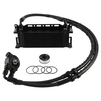 13 Row AN8 Oil Cooler Kit For VW Golf MK5 MK6 Audi A3 A4 B7 TTS 1.8T 2.0T EA113 Foto 1 de 4