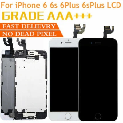 For iPhone 6S 6 Plus 6 LCD Touch Screen Complete Replacement With Button Camera - Image 1 of 4