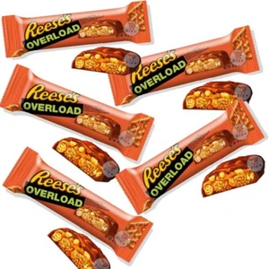 5 x REESE’S OVERLOAD CARAMEL PEANUT BUTTER BITES CHOCOLATE 42g - Picture 1 of 2