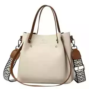 Genuine Leather Shoulder & Crossbody Bags for Women Luxury Large Capacity Tote - Picture 1 of 11