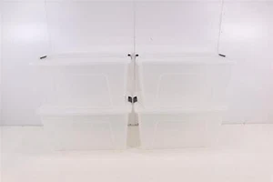 Iris Ohyama 4er-Set Aufbewahrungsbox 45 L stapelbar Wohnzimmer Garage - Bild 1 von 3