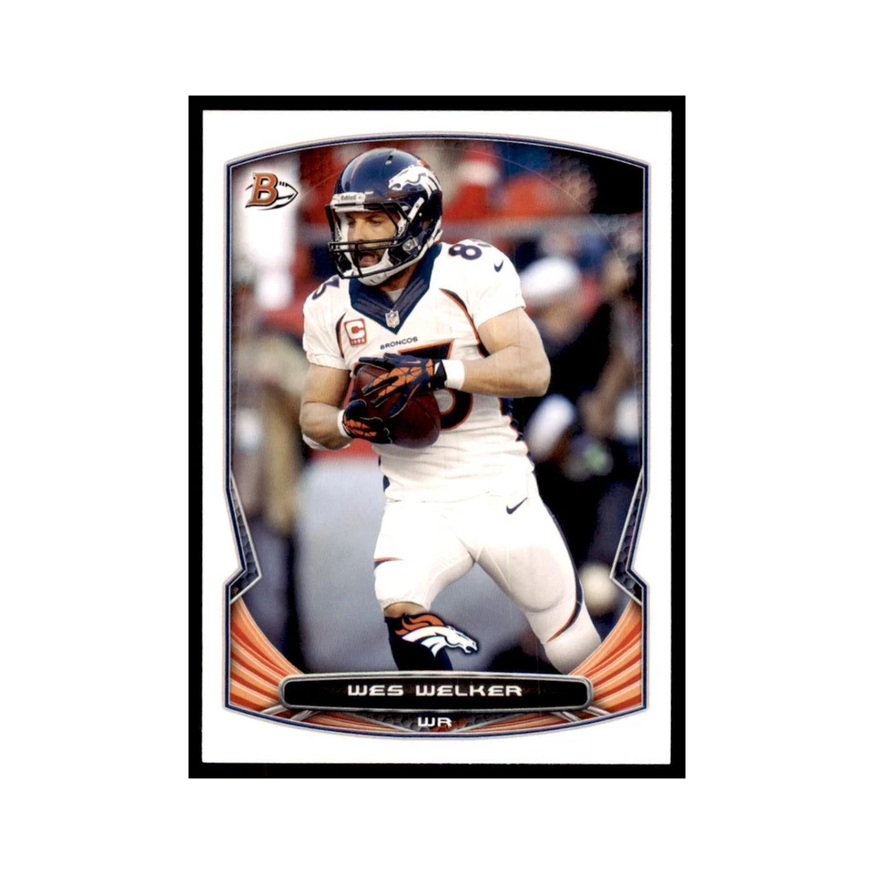 2014 Bowman Wes Welker Football Cards #39 - Image 1 of 3