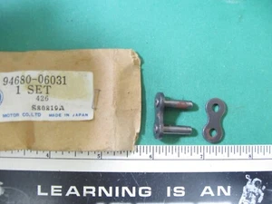 YAMAHA 74 75 TA125 76MX125C YZ125 80 TZ125 NOS OEM CHAIN JOINT 94680-06031-00 jh - Picture 1 of 4