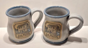Set of 2 Deneen Pottery Coffee Mugs - The Revere Guest House in Provincetown MA - Picture 1 of 12