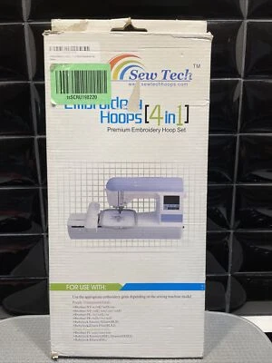 Sew Tech Embroidery 4 In 1 Premium Embroidery Hoops Set (D) EUC - Image 1 of 4