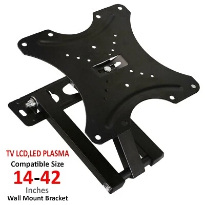 14-42 inch LED LCD Plasma Flat Screen Monitor TV Wall Mount Bracket for 40lbs - Image 1 of 4