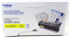 Brother Tn-431Y Yellow Toner Cartridge 1,800 Page Yield New Factory Sealed Box