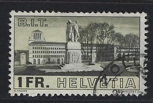 1938 Switzerland Scott #241 - 1fr League of Nations Stamp - Used - Picture 1 of 2