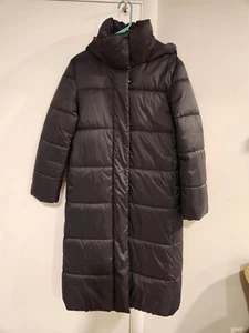 NWT Banana Republic Long Hooded Puffer Black Jacket Black Size XS Retail $220 - Picture 1 of 6