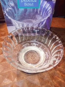 Vintage Genuine Crystal and Silverplate Pedestal Bowl in Box FREE SHIPPING - Bild 1 von 6