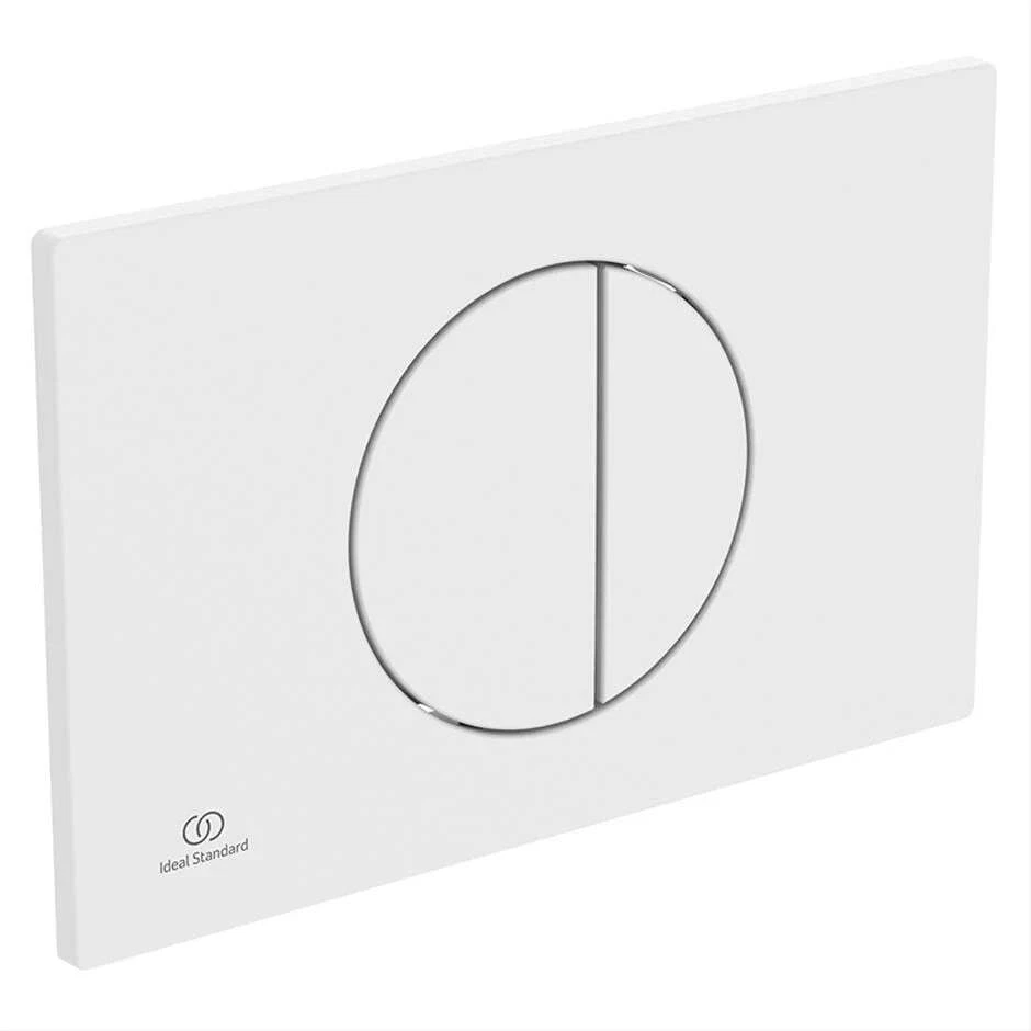 Ideal Standard Oleas M5 Round Dual Flush Plate – Silk White - Image 1 of 2