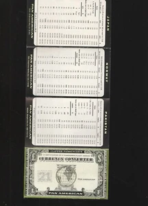 PAN AM 1950'S CURRENCY CONVERTER,DISTRIBUTED TO CLIPPER CLASS PASSENGERS - Picture 1 of 1