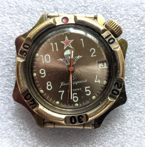 Reloj Vintage Wostok Komandirskie Militar Paracaidista cal. 2414 hecho URSS años 80 - Imagen 1 de 8