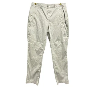 Eddie Bauer pantalone alla caviglia donna grigio chiaro casual comodo elasticizzato taglia 10 - Foto 1 di 12