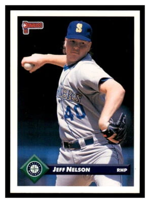 1993 Donruss  #685 Jeff Nelson - Seattle Mariners - Image 1 of 2