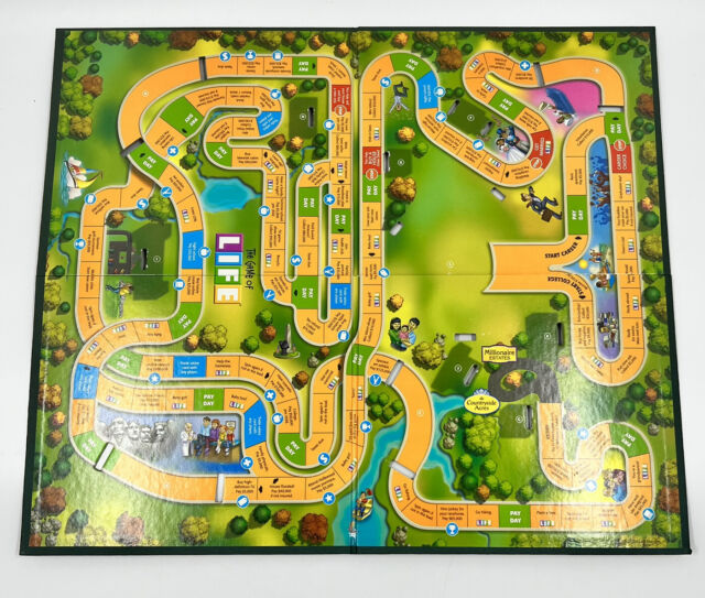 Vintage The Game Of Life Board Replacement Parts/Pieces Only, 1960