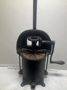 Antique 1883 Enterprise MFG 4 Qt Sausage Stuffer Fruit Wine Press VTG Cast Iron. - Picture 1 of 8