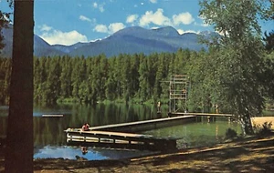 Eleanor Lake Chrome Postcard Blue River British Columbia Canada - Picture 1 of 2