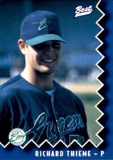 1997 Eugene Emeralds Best #14 Richard Thieme Lakemont Georgia GA Baseball Card