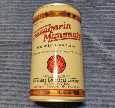 Saccharin Monsanto reproduction advertising can - Image 1 of 4