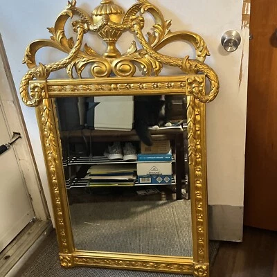 "Espejo barroco dorado tallado a mano Harrison & Gil Dauphine Ornate Regency 43""x29,5""" Foto 1 de 4