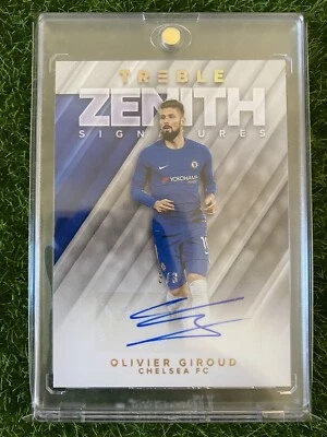 2018-19 Treble Soccer OLIVIER GIROUD Zenith Signatures Auto #3/3 Gold Chelsea SP - Image 1 of 2