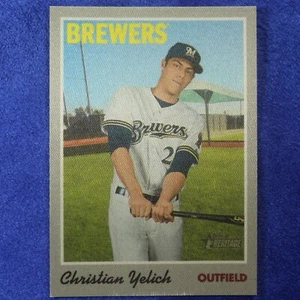 2019 Topps Heritage #25: Christian Yelich [Clothe] (INS-43) - Picture 1 of 1
