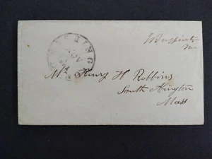 Congressional Free Frank: Buffinton, James 1861 Civil War Patriotic Backcover - Bild 1 von 2