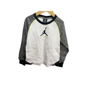 Nike Air Jordan Boys Long Sleeve Jumpman T-Shirt White Black Little Kids 6 - Picture 1 of 4