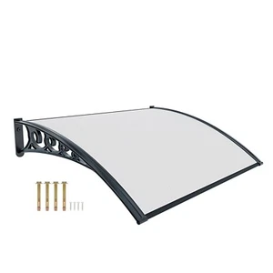 Pensilina tettoia modulabile policarbonato trasparente alveolare porta finestre - Foto 1 di 120