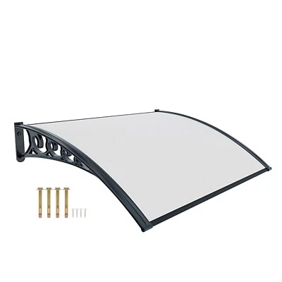 Pensilina tettoia modulabile policarbonato trasparente alveolare porta finestre - Immagine 1 di 4