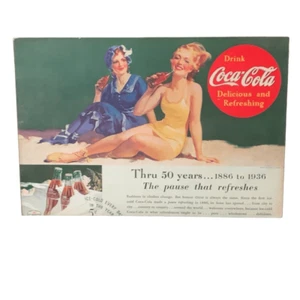 Vintage 1936 Coca-Cola durch 50 Jahre Werbung - Bild 1 von 3