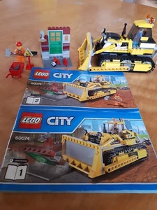 Lego City Set 60074; Bulldozer, Baustelle, Bauarbeiter, gebraucht mit Anleitung - Bild 1 von 4