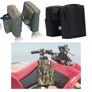 ATV UTV Motorcycle Fuel Gas Tank Top Saddle Bag Luggage Cargo Storage SaddleBag - Picture 1 of 17