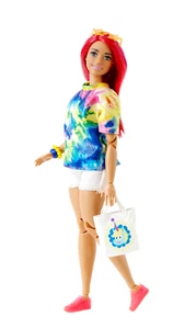 Barbie Made to Move Curvy Dancer Redress Pink Hair FJB19 NICE - Picture 1 of 10