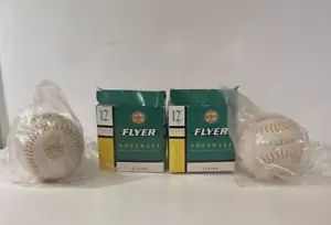 Diamond Flyer 12” Softball Gold Stitch 2 Ball Lot Brand New Sealed - Picture 1 of 7